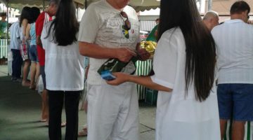 Ação realizada pelo Tommasi na Feira de Orgânicos em Vila Velha